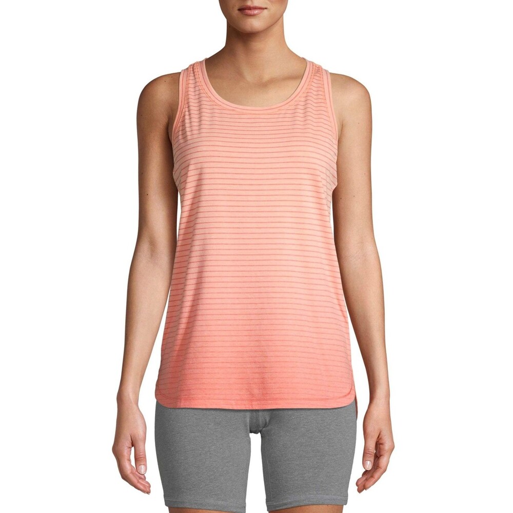 Athletic Works Women's Performance Active Ombre Stripe Tank Top